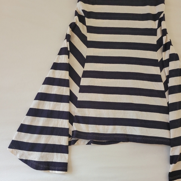 Anthropologie HWR Monogram Split Striped Size XS Dress Green Black - Picture 3 of 11